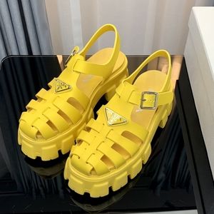Prada women's yellow sandals
